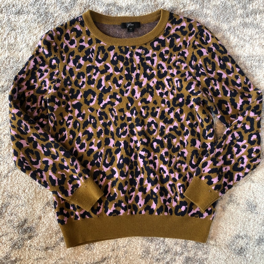 J.Crew Leopard Print Sweater